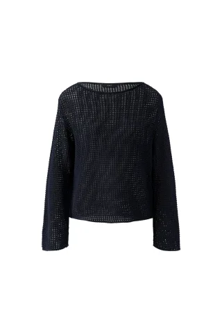 Oui - Pullover darkblue - Gr. - 36