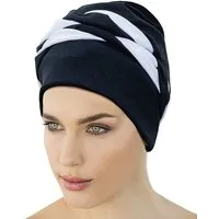 Fashy Badekappe Fashy - Badehaube Badekappe Bademode Damen Schwarz Weiß 3493-20