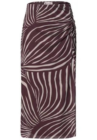 Street One - Midirock mit Muster violet - Gr. - 34