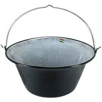 Grillplanet Holzkohlegrill Grillplanet Gulaschkessel 30 Liter emailliert, Nein, Nicht Spülmaschinengeeignet