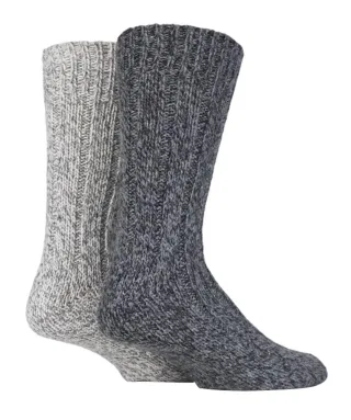 2 Paar Herren Damen dicken schweren Winter warme Wolle Wandern Boot Socken