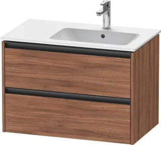 Duravit Ketho.2 Waschtischunterbau wandhängend Nussbaum Matt 810x480x549 mm - K25268079790000 K25268079790000