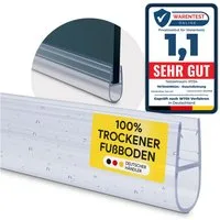 tktrading24 Duschdichtung PVC Ersatzdichtung Duschkabine Bad TYP-7 200cm Glasstärke 6-10mm, L: 200 cm