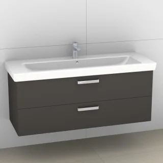 Artiqua 414 Waschtischunterschrank für Subway 2.0 7176D0 Stahlgrau, 414-WU2L-V75-7142-88 414-WU2L-V75-7142-88