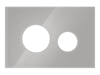 Tece loop Blende für WC-Betätigungsplatte Glas titan glänzend, 9240616 9240616