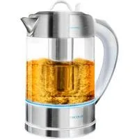 ThermoSense 370 Clear Electric Kettle, Wasserkocher edelstahl/transparent, 2.200 Watt, 1,7 Liter