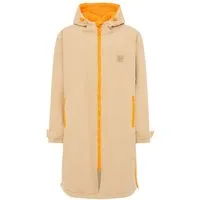 Zwillingsherz Windbreaker Oversize "Windjacke" Seitentaschen, Kapuze, Weicher Stoff, Fällt größer aus