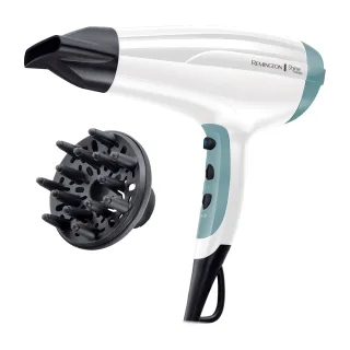 Remington Haartrockner "D 5216" 2.300 W 2 Aufsätze mit Ionenpflege [leicht & leise+ Diffusor] Arganöl & Vitamin E