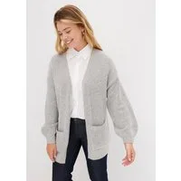 bonprix Strickjacke Oversize-Passform, mit aufgesetzten Taschen
