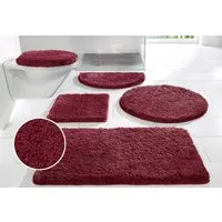 OTTO home Badematte Sanremo Standard, Badvorleger, Badezimmer Teppich, sehr weich, Höhe 30 mm, rutschhemmend beschichtet, schnell trocknend, fußbodenheizungsgeeignet, Polyester, halbrund, Badteppich, unifarben, rechteckig, rund & als 3-tlg. Set erhäl