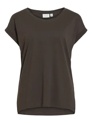 VILA - VIDREAMERS NEW PURE T-SHIRT-NOOS Coffee Bean - Gr. - L