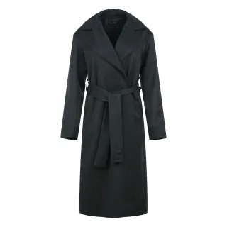 Anspruchsvoller Trenchcoat aus Onyx-Wollmischung