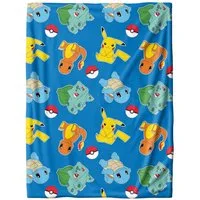 Wohndecke Pokemon Dream Team, Geschenkidee für Jungen und Mädchen, MTOnlinehandel, Kuscheldecke, Pikachu & Friends