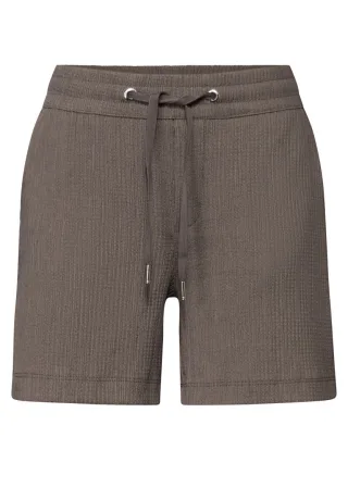 Street One - Strukturshorts braun - Gr. - 44