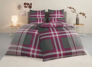 TOM TAILOR HOME Bettwäsche "Nick in Gr. 135x200 oder 155x220 cm" 3 Stk. mit Gratiszugabe Gästehandtuch