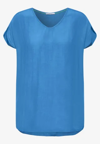 CECIL - Luftige Viskose Bluse azure blue - Gr. - M