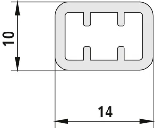 Kermi Rohr Liga RRVR10700 silber mattglanz, ZDRRVR1LI0701K ZDRRVR1LI0701K