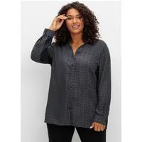 Sheego Klassische Bluse Druckbluse Langarm