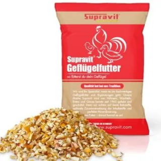 Supravit Maisbruch I getrockneter Mais I geschroteter Mais als Einzelfutter oder Mischfutter I hochverdaulicher Bruchmais als Vogelfutter, Hühnerfutter oder für Kaninchen & Pferde 25 kg