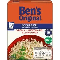 Ben's Original Reis, Bens Original Langkorn Reis 10 Minuten praktische Kochbeutel 500g