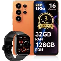 blackview Blackview WAVE 10 (32+128) Android 16 120HZ R50-Uhr Smartphone (6.8 Zoll, 128 GB Speicherplatz, 32 MP Kamera)