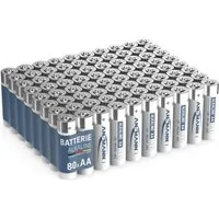 ANSMANN AG Batterien AA Alkaline Größe LR6 - (80 Stück Vorratspack) Batterie