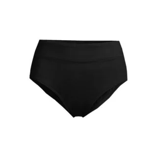 Control-Bikinihose High Waist CHLORRESISTENT für Damen, Damen, size: regular, Schwarz, Elasthan/Nylon-Mischung, by Lands' End