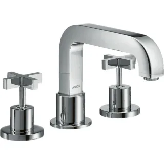 hansgrohe Axor Citterio Fertigmontageset 39436000 3-Loch-Wannenrandarmatur, mit Kreuzgriffen, chrom