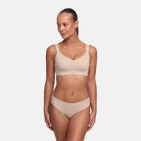 cfab Bügelloser BH Seamless Compact Push-Up BH-Beige-XS (1-tlg)