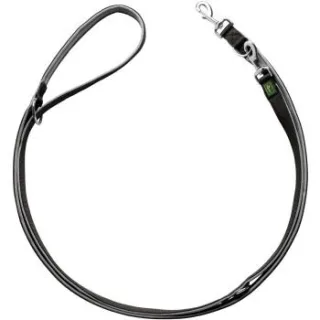 Hunter Verstellbare Führleine Neopren schwarz/ grau 1 cm, 2 m