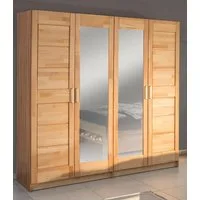 OTTO home Drehtürenschrank Triest teilmassiv, FSC®-zertifizierte Buche