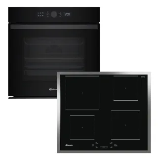 BAUKNECHT Backofen-Set "BAKO 920 Airfry" mit Teilauszug FlexiClean - zwei mühelose Reinigungsfunktionen (Pyrolyse & Hydrolyse) je nach Bedarf Set, 2 Stk. tlg. AirFry-Funktion – die gesündere Alternative zur Fritteuse