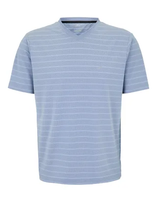 JOY sportswear - ALDO T-Shirt blue ash stripes - Gr. - 58