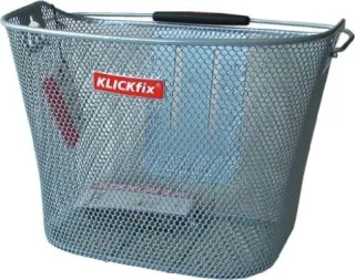 KLICKfix Uni Fahrrad/Lenkerkorb silber