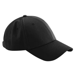 Beechfield - Baseball-Mütze 6 Segmente für Herren/Damen Unisex (Schwarz)