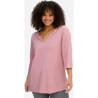Sheego T-Shirt 3/4-Arm-Shirt 3/4-Arm aus trageangenehmem Baumwoll-Modal-Mix