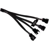 Y-Kabelsplitter 4-Pin auf 4x 4-Pin PWM, 15cm schwarz