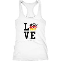 MoonWorks Tanktop Damen Tanktop Deutschland Germany WM Love Fußball Racerback Moonworks®
