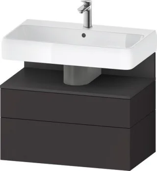 Duravit Qatego Waschtischunterbau wandhängend Graphit Supermatt 790x470x590 mm - QA4394049800000 QA4394049800000