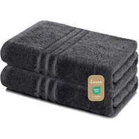 Lavea Saunatuch Set Saunahandtuch 80x200 cm Elena Frottee, Sauna-Handtücher, 100% Baumwolle (Set, 2-St), 500 g/m² Frottier, weich & saugstark, pflegeleicht