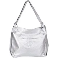 MIRROSI Beuteltasche aus Echtleder, Made in Italy, Shopper Tasche auch als Rucksack 2 in 1, Tragetasche (47x37x9cm) mit viel Stauraum