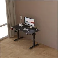 pro.tec Schreibtisch, »Stryn« elektrisch höhenverstellbar 120 x 60 cm Schwarz