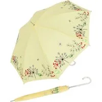 doppler® Stockregenschirm Sonnen und Regenschirm UV Schutz - Lady Butterfly, Kunststoff