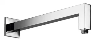 Herzbach Living Spa Wandarm, 350mm, eckig abgewinkelt chrom, 11.663500.2.01 11.663500.2.01