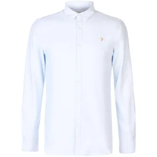 Farah - Button-Down-Hemd für Herren, Oxford-Stil, Langärmlig (Himmelblau)