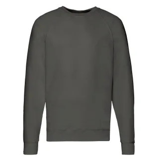Fruit of the Loom - Sweatshirt für Herren/Damen Unisex Raglanärmel (Hellgrau)