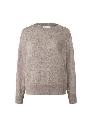 MAERZ Muenchen - Pullover Rundhals 1/1 Arm pale brown