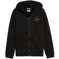 PUMA Kapuzensweatshirt ESS SCRIPT FULL-ZIP HOODIE FL G mit Kapuze, mit Kängurutasche, mit Logodruck, Regular Fit