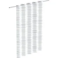 Eisl Duschvorhang White Wave Breite 180 cm, waschbarer Antischimmel Textil Vorhang (Höhe 200 cm)