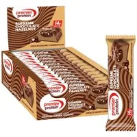 Premier Protein Supreme Bar Chocolate Hazelnut 12x42g Low Sugar palmölfrei Riegel, 12 St., 504 g